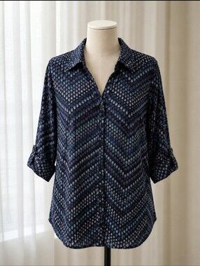 Plus size Button down dress shirt